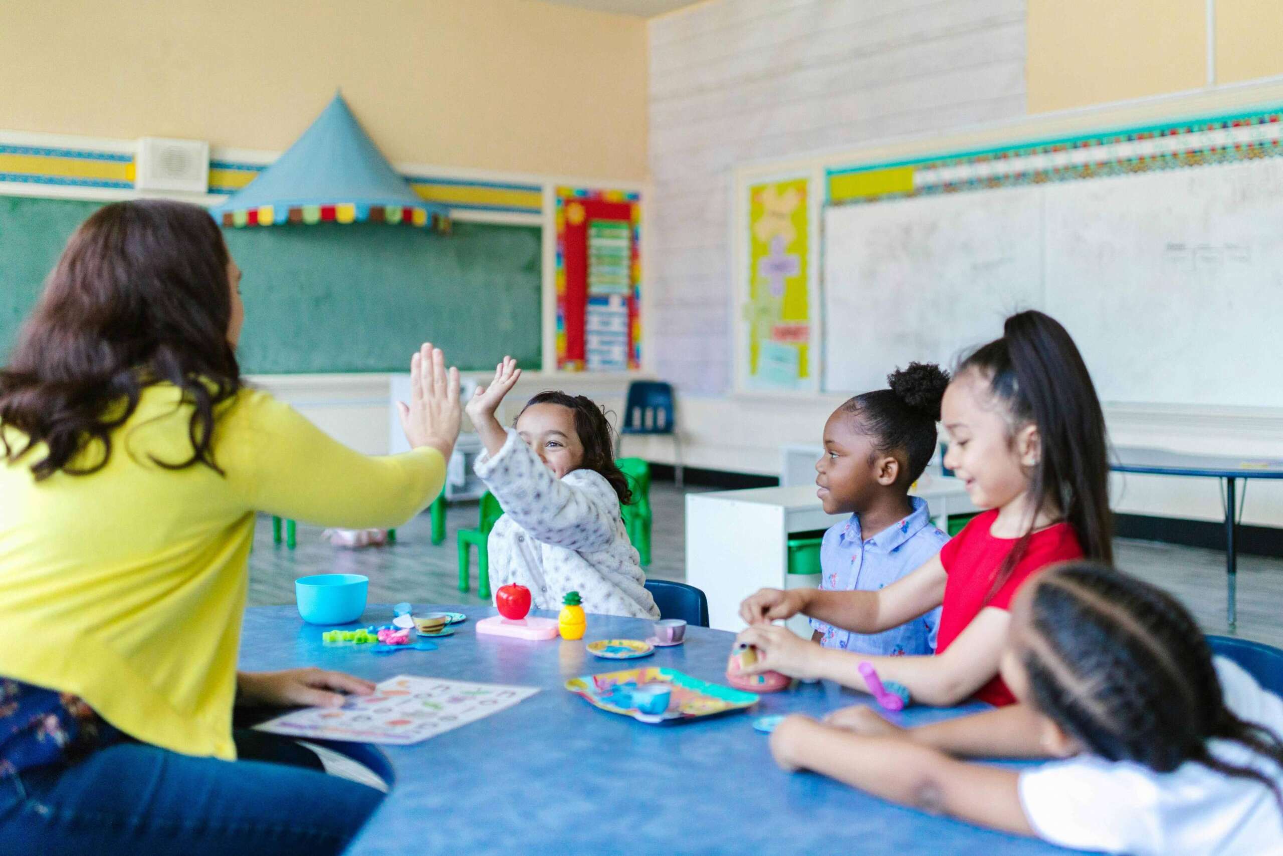 early years children in a classroom