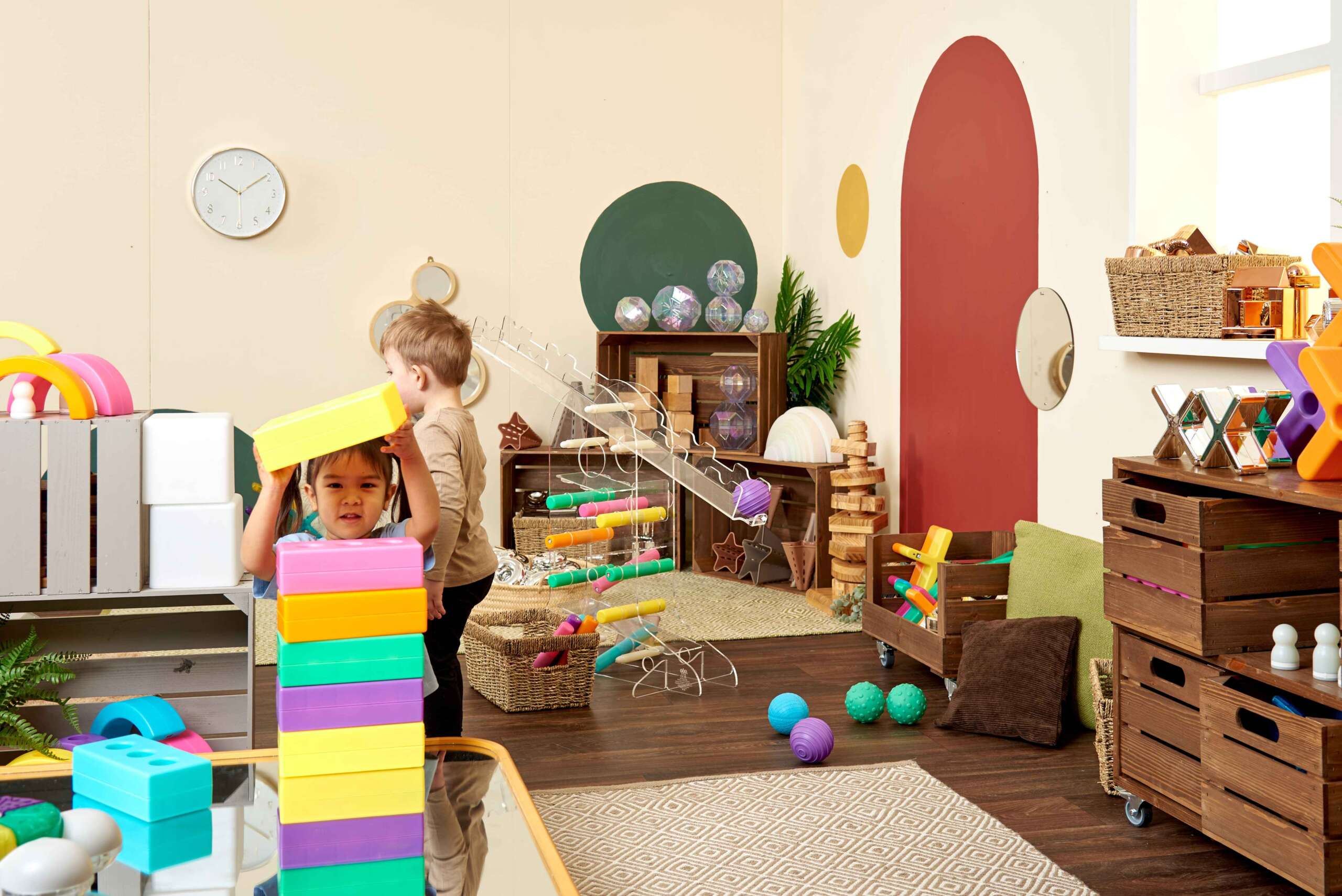 children playing together in a room